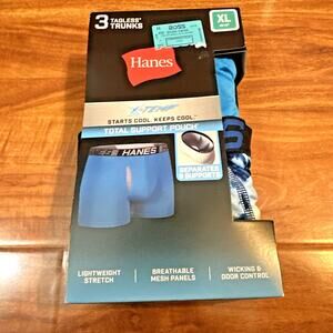 Hanes Men's Ultimate Comfort‎ Total Support Pouch Trunk Briefs XL